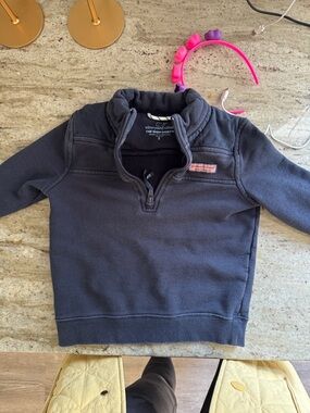 Vineyard Vines Navy Kids Half-Zip Pullover